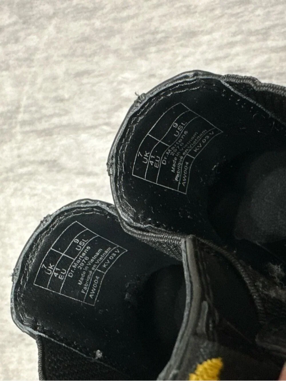 Dr. Martens has scratches